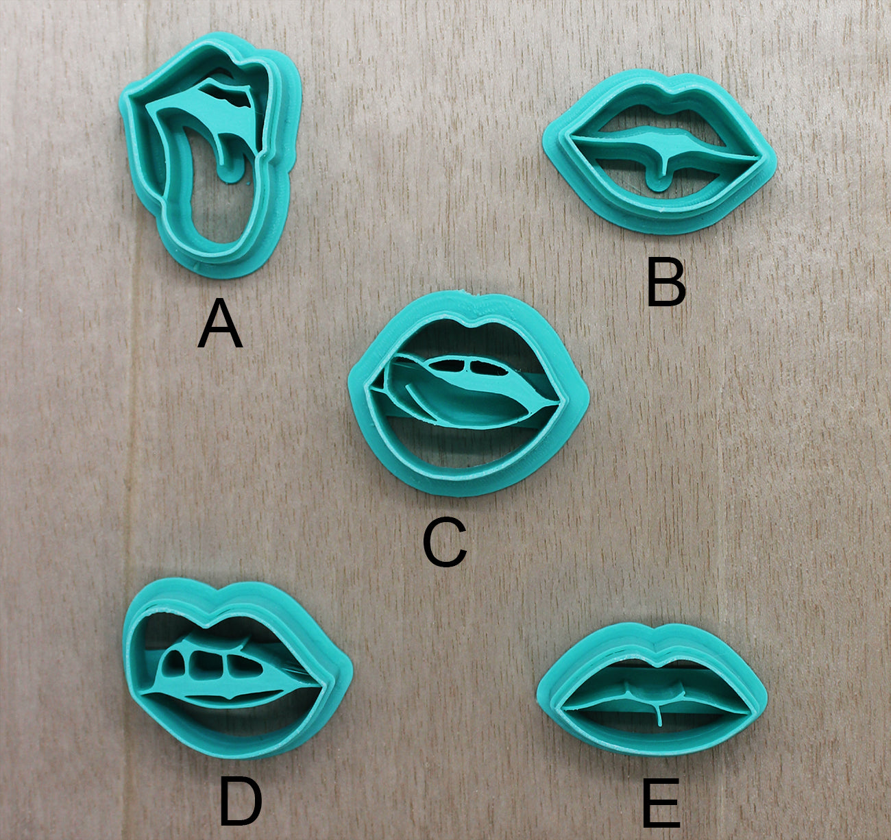 Tongue Out Diva Lips Cookie Cutter | Style A: Ideal for Cookies, Ceramics, Pottery, Polymer Clay, and Fondant