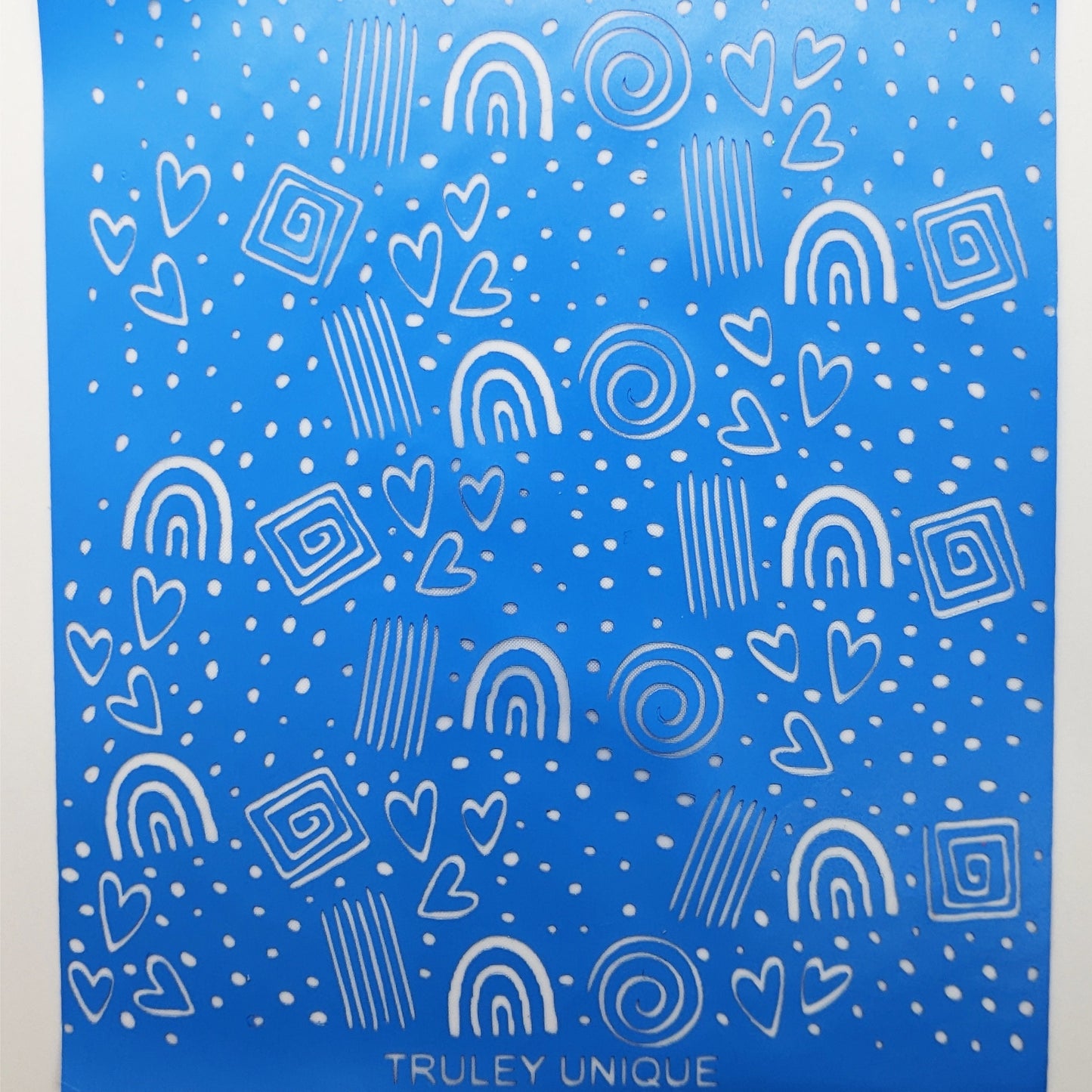 Boho Organic Shapes Pattern Silk Screen Stencil