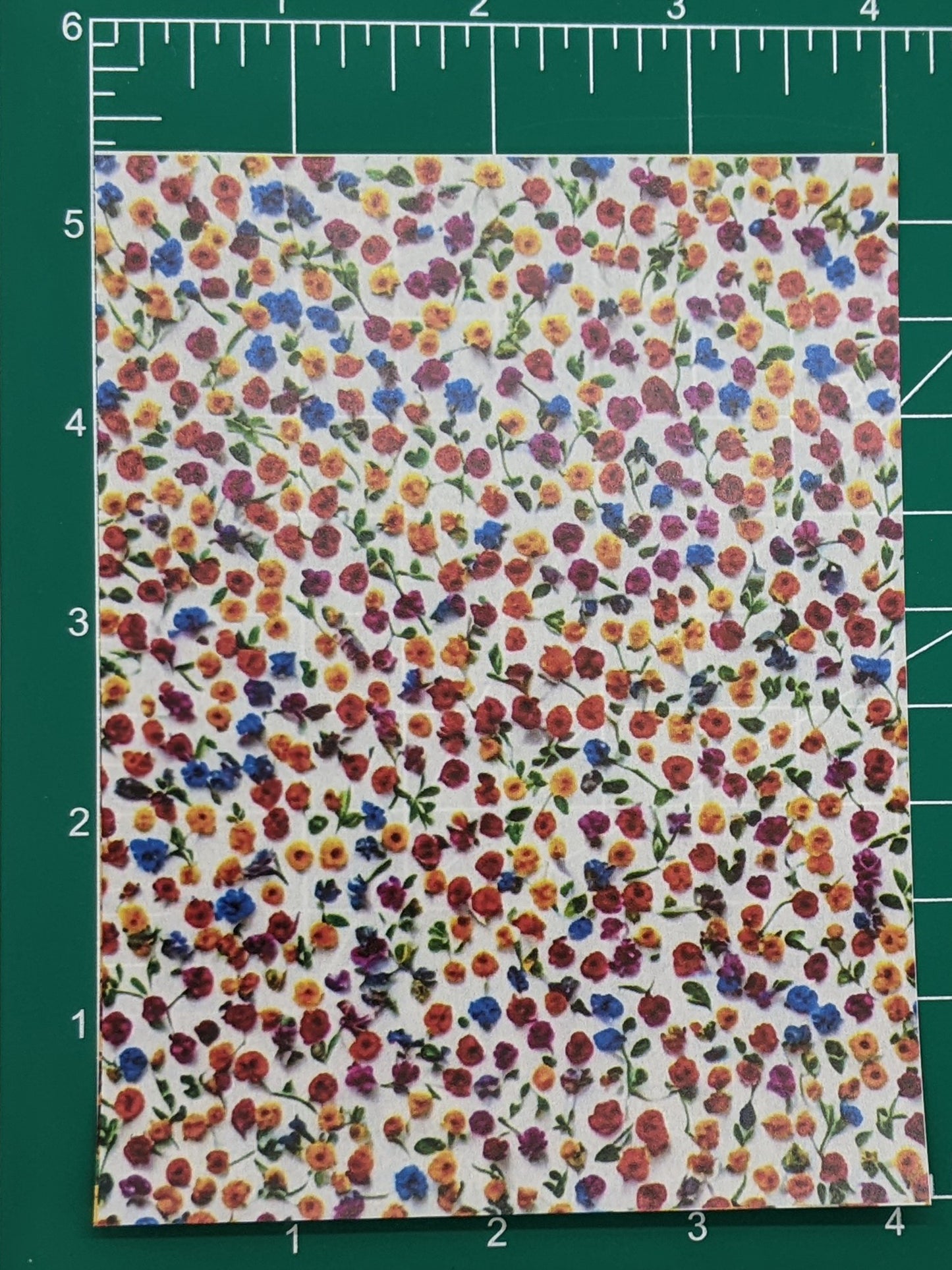 Bright Colored Tiny Flowers Water-Soluble Transfer Sheet