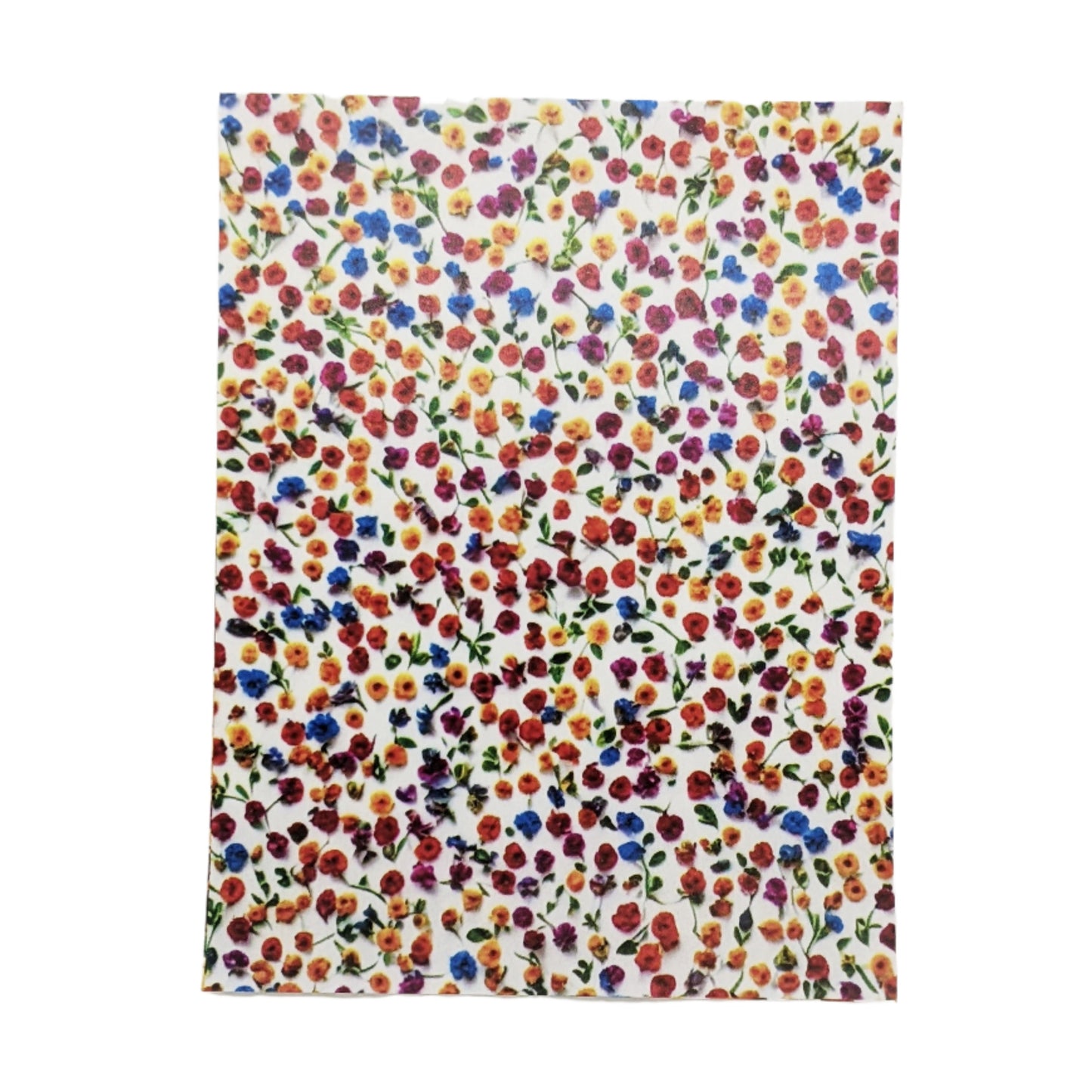 Bright Colored Tiny Flowers Water-Soluble Transfer Sheet