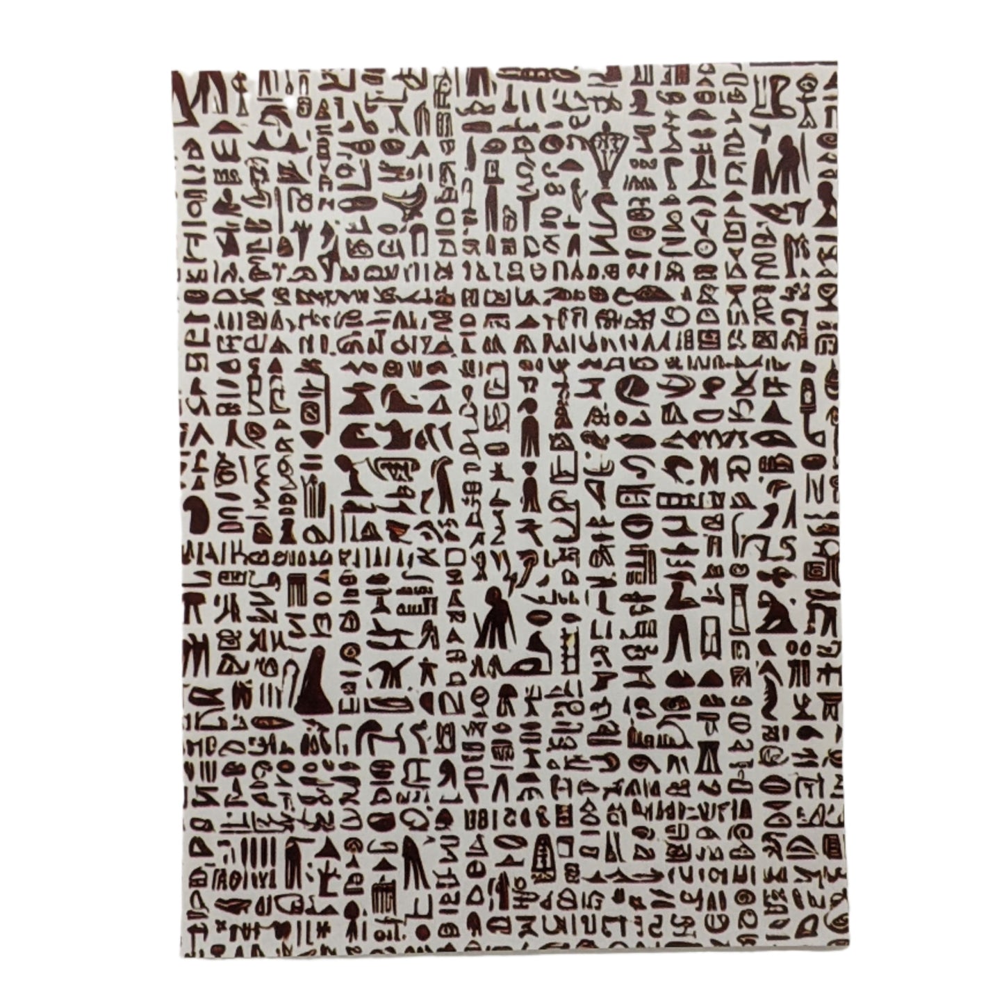 Brown Egyptian Hieroglyphics Water-Soluble Transfer Sheet