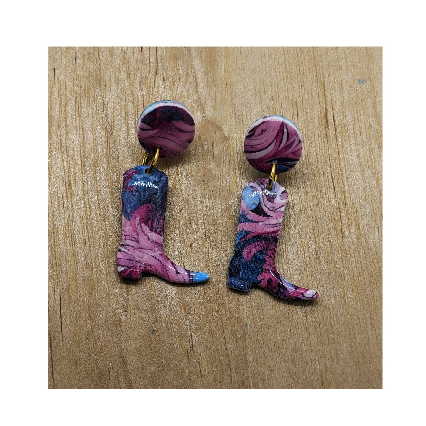 Embroidered Cowboy Boot Cookie Cutter: Ideal for Cookies, Ceramics, Pottery, Polymer Clay, and Fondant