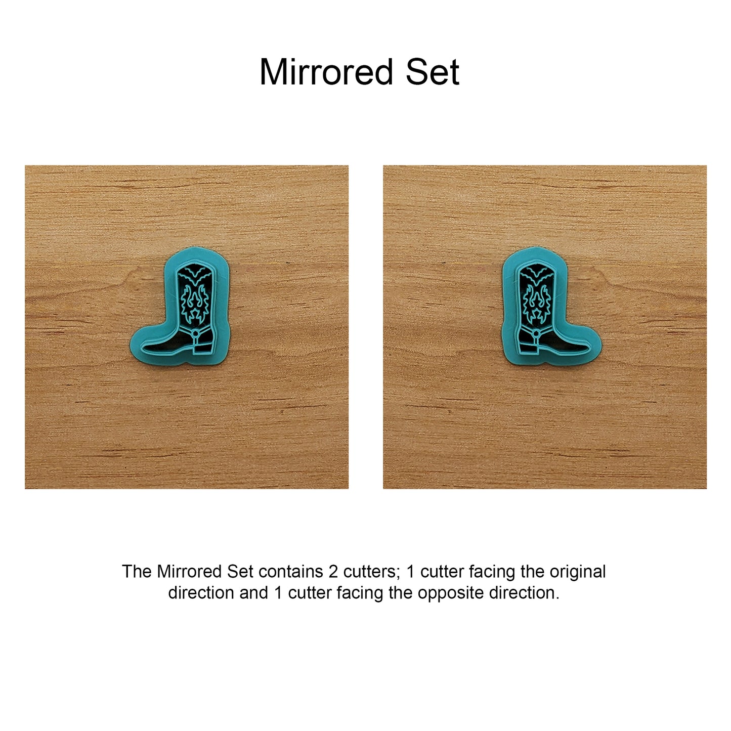 Embroidered Cowboy Boot Cookie Cutter: Ideal for Cookies, Ceramics, Pottery, Polymer Clay, and Fondant