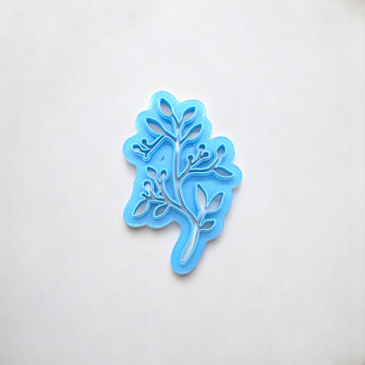 Leaves & Buds Outline Cutter/Stamp: Perfect for Ceramics, Pottery, Polymer Clay, and Fondant