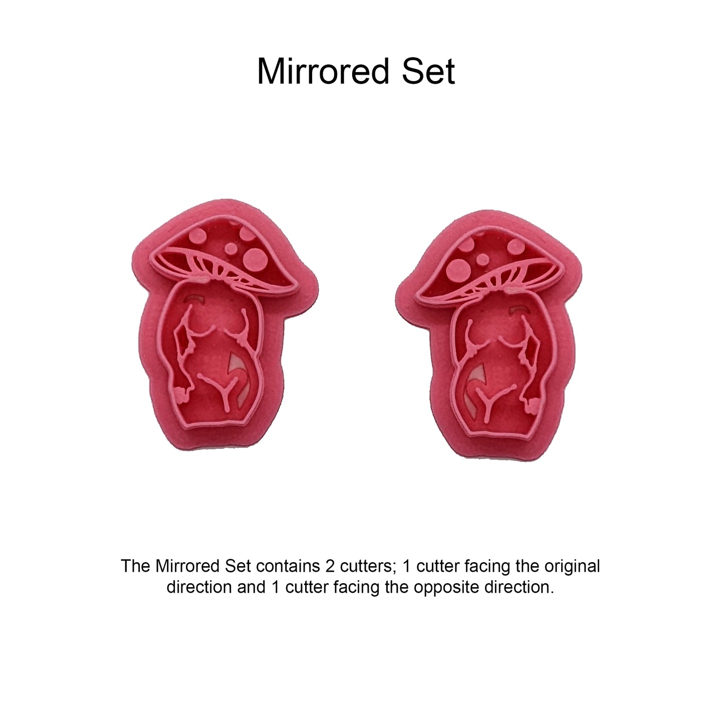 Mushroom Woman Cookie Cutter for Cookies, Clay, Fondant, Ceramics and other Mediums