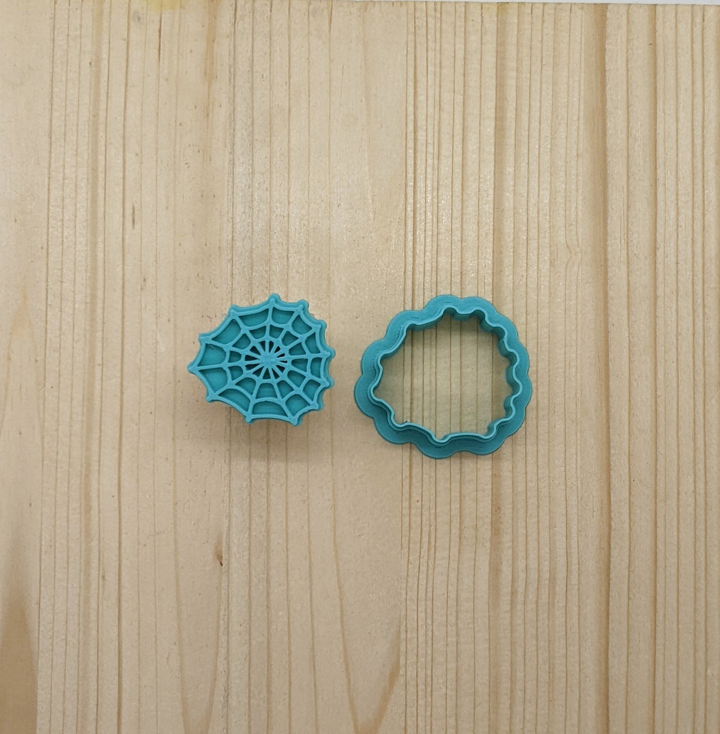 Spiderweb - Style B - Cutter and Stamp Set for Cookies, Ceramics, Pottery, Polymer Clay, Fondant & More