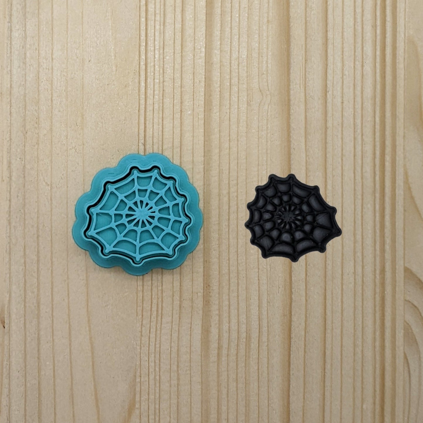 Spiderweb - Style B - Cutter and Stamp Set for Cookies, Ceramics, Pottery, Polymer Clay, Fondant & More