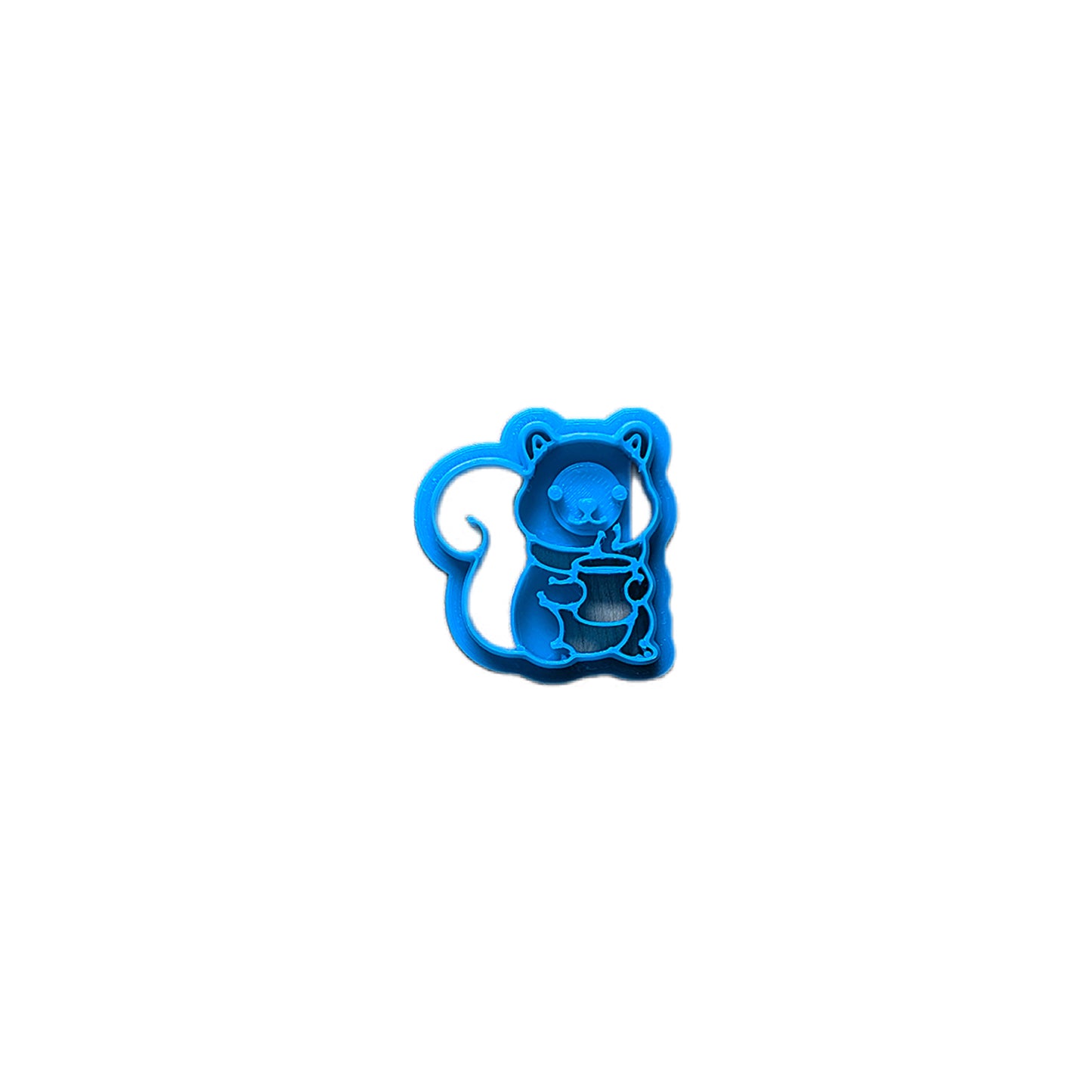 Squirrel & Steamy Hot Cocoa Cookie Cutter: Ideal for Cookies, Ceramics, Pottery, Polymer Clay, and Fondant