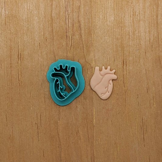 Human Heart Cookie Cutter: Perfect for Ceramics, Cookies, Polymer Clay & Fondant Creations