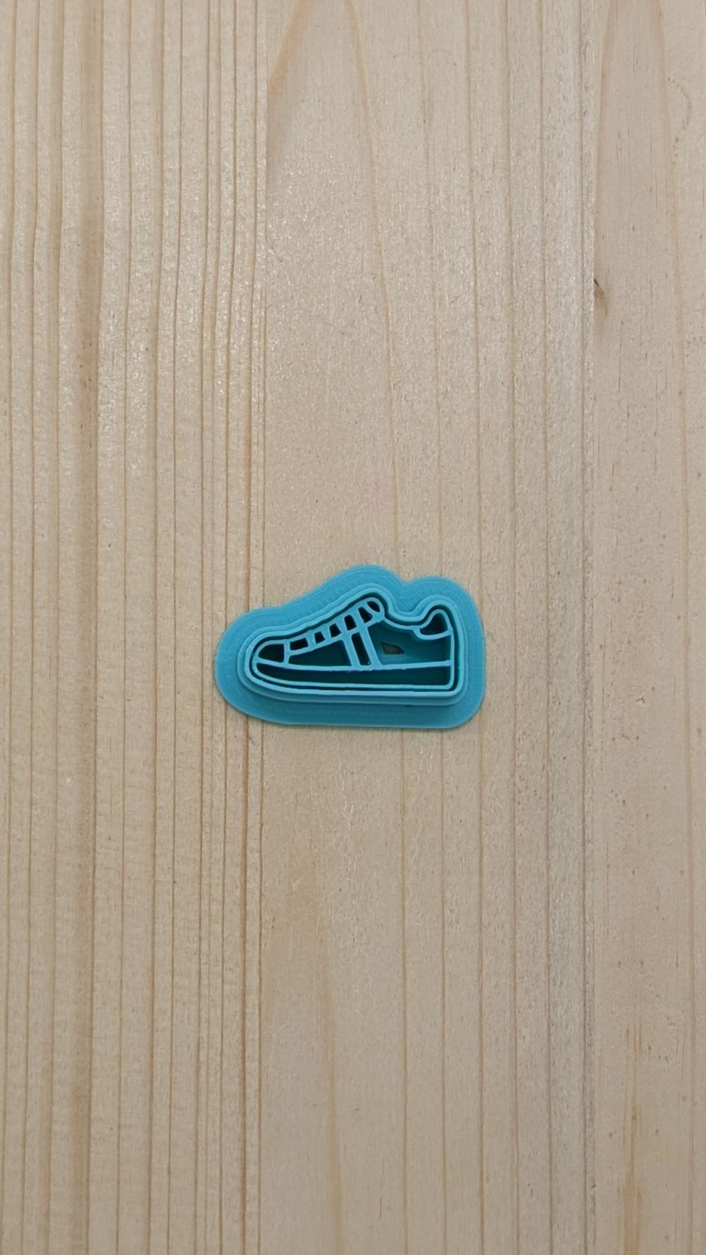 Tennis Shoe Cookie Cutter with Border | Style B: Ideal for Cookies, Ceramics, Pottery, Polymer Clay, and Fondant