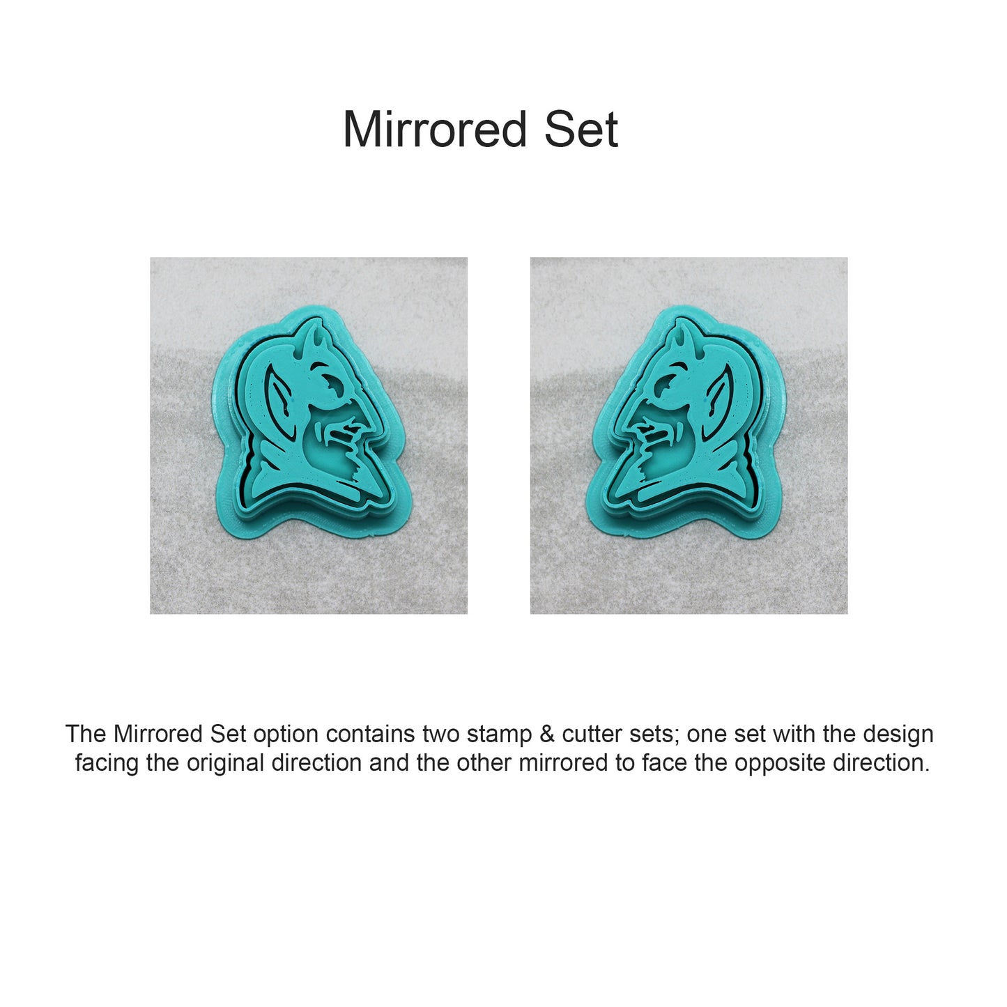 Blue Devils Cookie Cutter & Embossing Stamp: Idea for Cookies, Ceramics, Pottery, Polymer Clay, Fondant - Multi-Medium Craft & Baking Tool