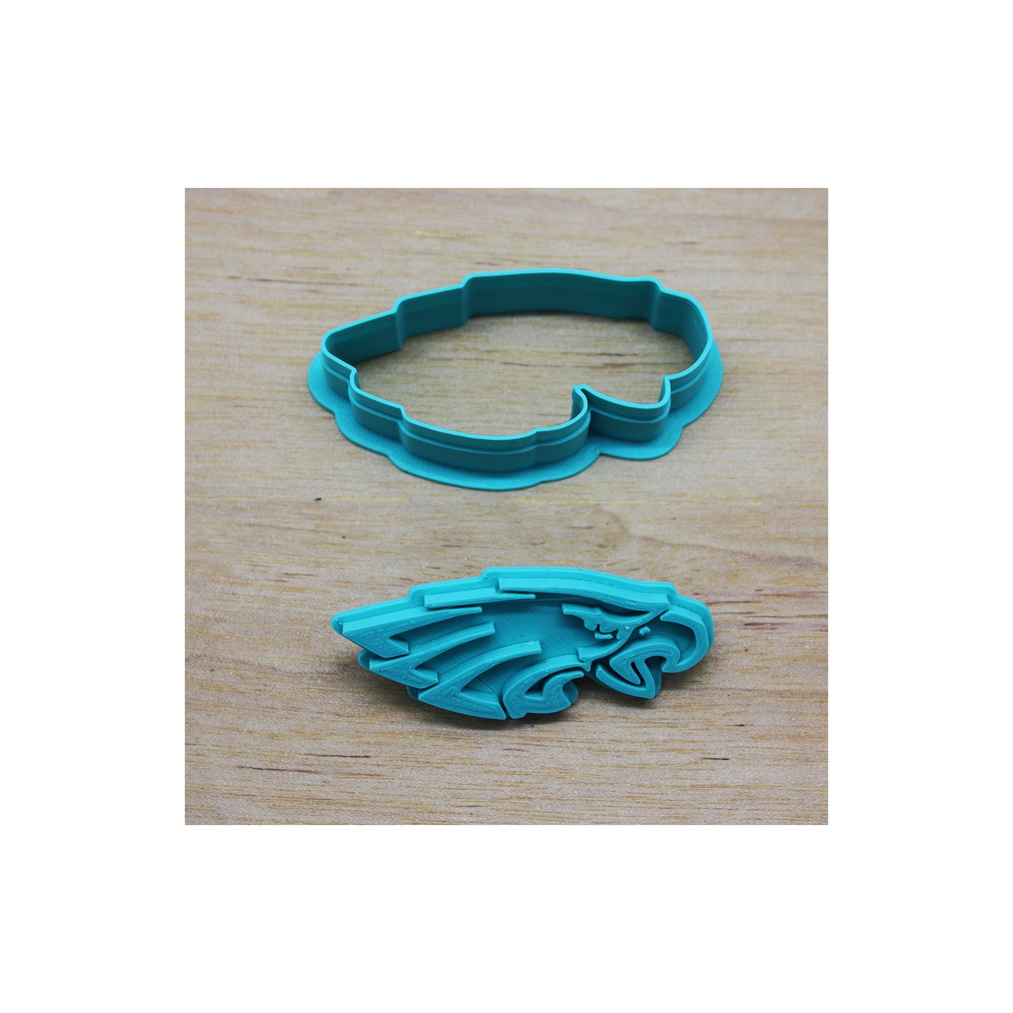 Philadelphia Eagles Head Cookie Cutter & Embossing Stamp for Cookies, Ceramics, Pottery, Polymer Clay, Fondant - Multi-Medium Craft & Baking Tool