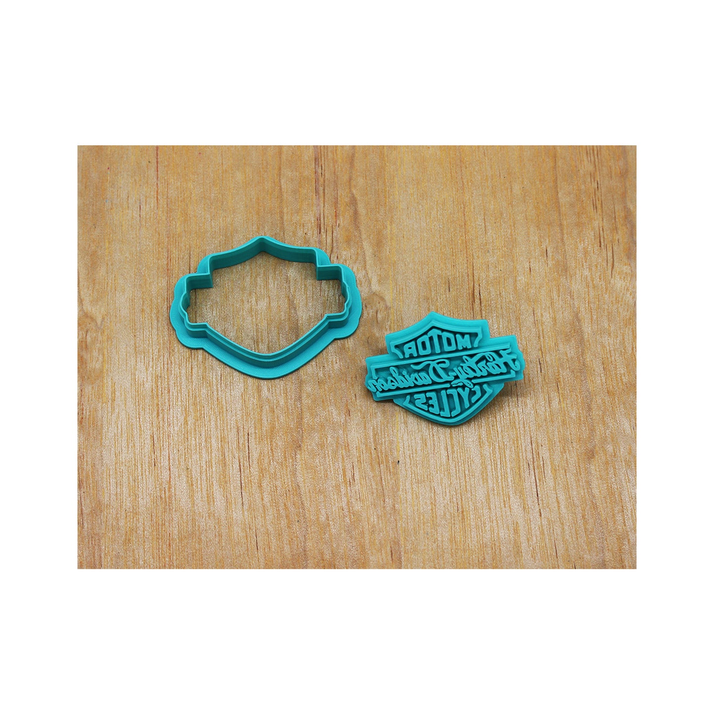 Harley Davidson Cookie Cutter & Stamp Set