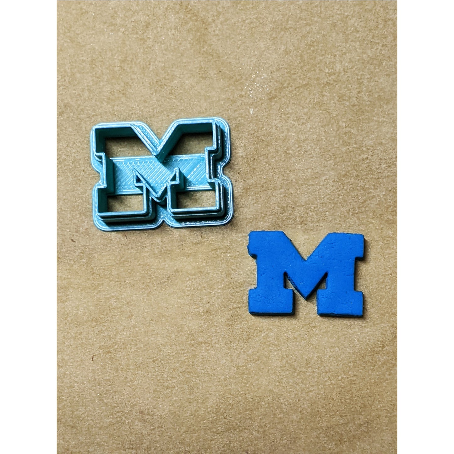 Michigan M Cookie Cutter for Cookies, Ceramics, Pottery, Polymer Clay, Fondant - Multi-Medium Craft & Baking Tool