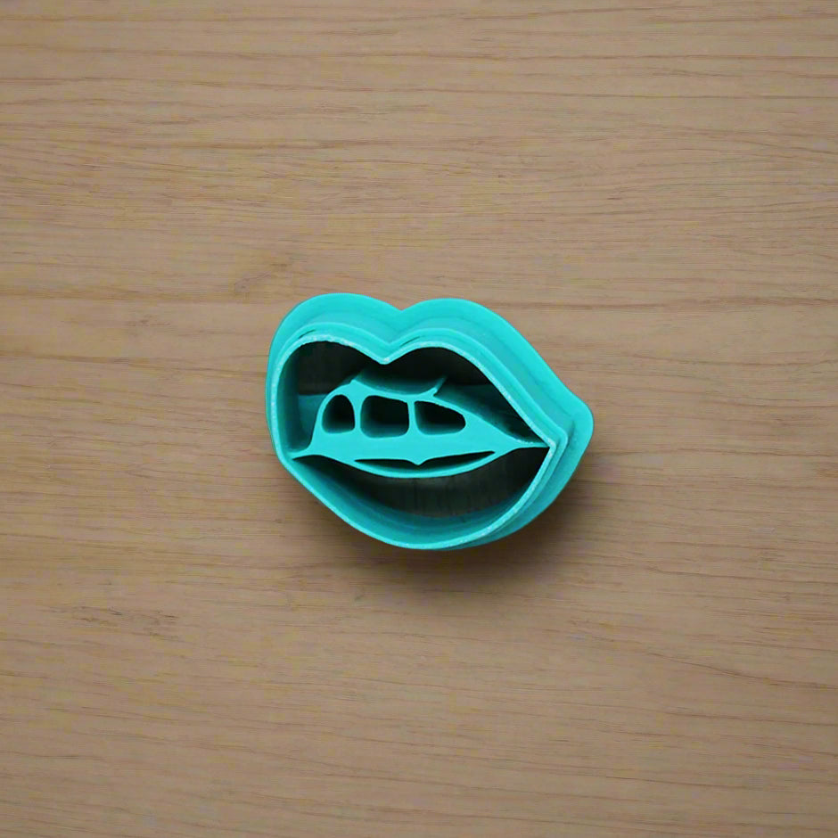 Sassy Diva Lips Cookie Cutter | Style D: Ideal for Cookies, Ceramics, Pottery, Polymer Clay, and Fondant