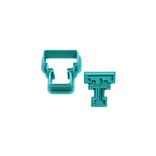 Texas Tech Cutter & Stamp Set: Versatile Tool for Cookies, Ceramics, Pottery, Fondant, and More