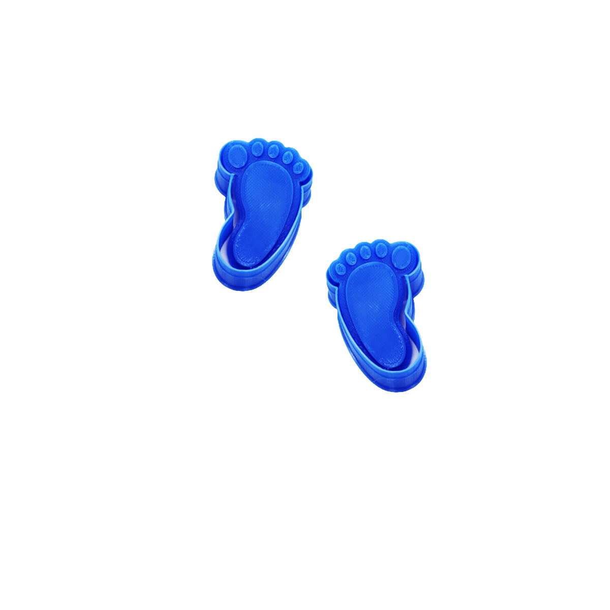 Baby Foot Print Cookie Cutter and Stamp, Left and Right Feet Options