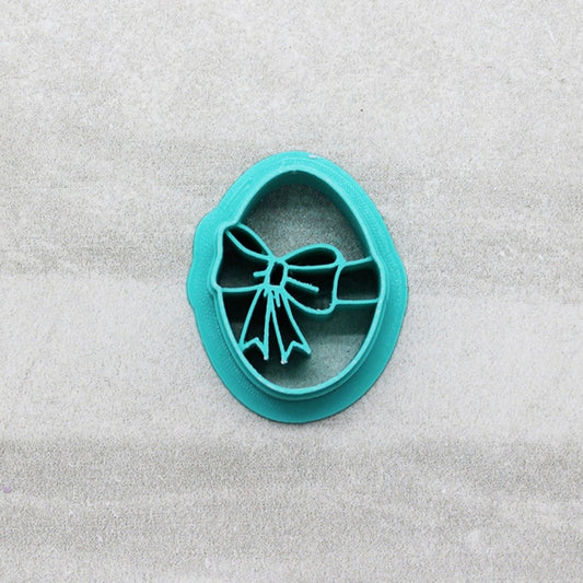 Bow-tiful Easter Egg Cookie Cutter: Ideal for Cookies, Ceramics, Pottery, Polymer Clay, and Fondant