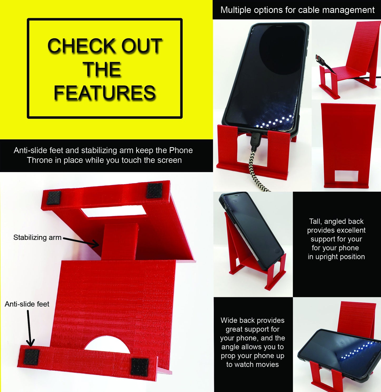 Phone Throne Phone Stand for Mobile Phones