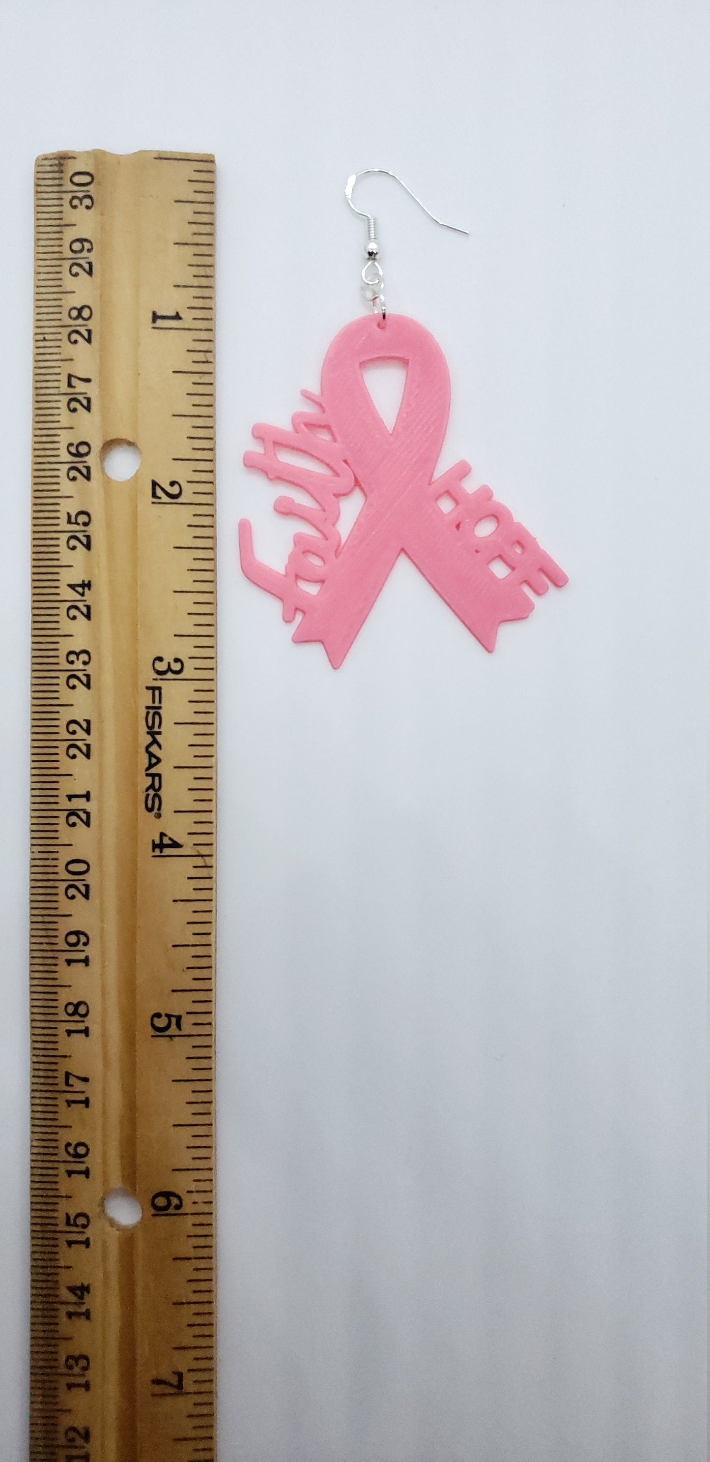 Faith and Hope Awareness Ribbon Earrings