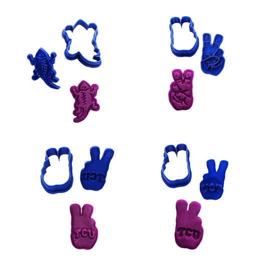 TCU Cookie Cutter & Stamp Set 4 Style Options